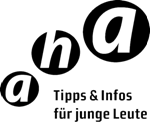 Logo von aha - Tipps und Infos für junge Leute
